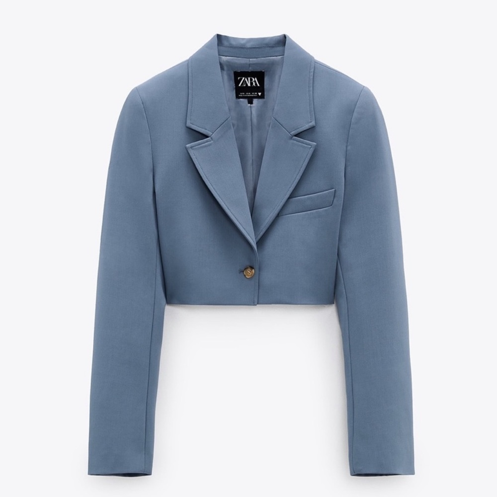 Zara cropped blazer size medium